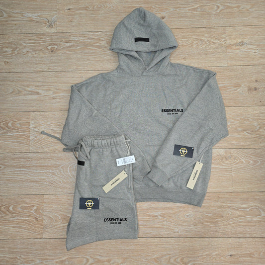 Essentials FOG Dark Oatmeal Shorts/Hoodie Set